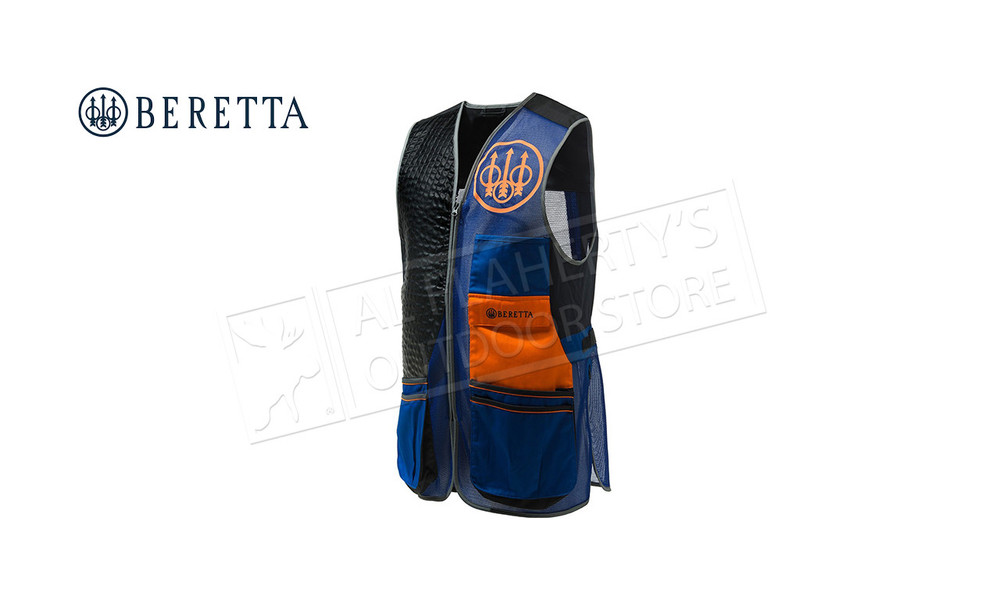 Beretta Sporting Evo Vest, Blue & Black & Orange  #GT911T155305C6