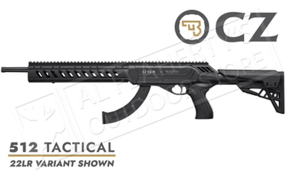 CZ 512 Tactical Semi-Automatic Rimfire Rifle 22LR or 22WMR
