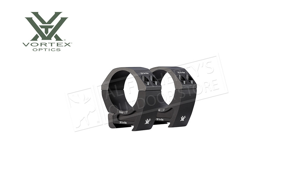 Vortex Pro Rings 34mm Medium 1.10"/27.94mm 2 Rings PR34M Al