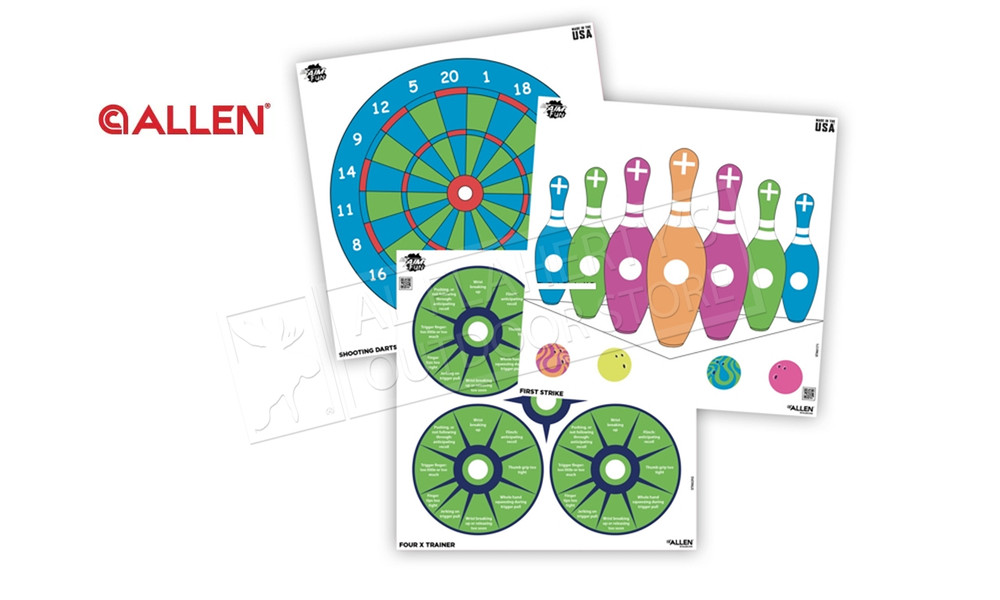 Allen EZ Aim Fun Paper 12" x 12" Triggering More Fun Target #15640