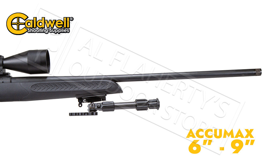 Caldwell Accumax Carbon Fiber Bipod with Sling Swivel Stud Attachment - 6" to 9" #1092515