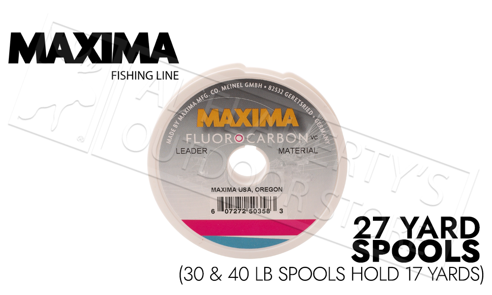 Maxima Fishing Line Leader Wheel, Fluorocarbon Fluorocarbon, 10-pound,  27-yard