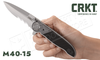 CRKT M40 Folder with Veff Serrations by Carson #M40-15