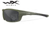 Wiley X Grid Captivate Polarized Shooting Glasses with Grey Lens/Matte utility Green Frame #CCGRD08