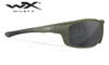 Wiley X Grid Captivate Polarized Shooting Glasses with Grey Lens/Matte utility Green Frame #CCGRD08