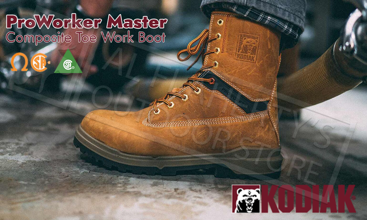 Kodiak ProWorker Master Leather with Composite Toe 8 Inch Work