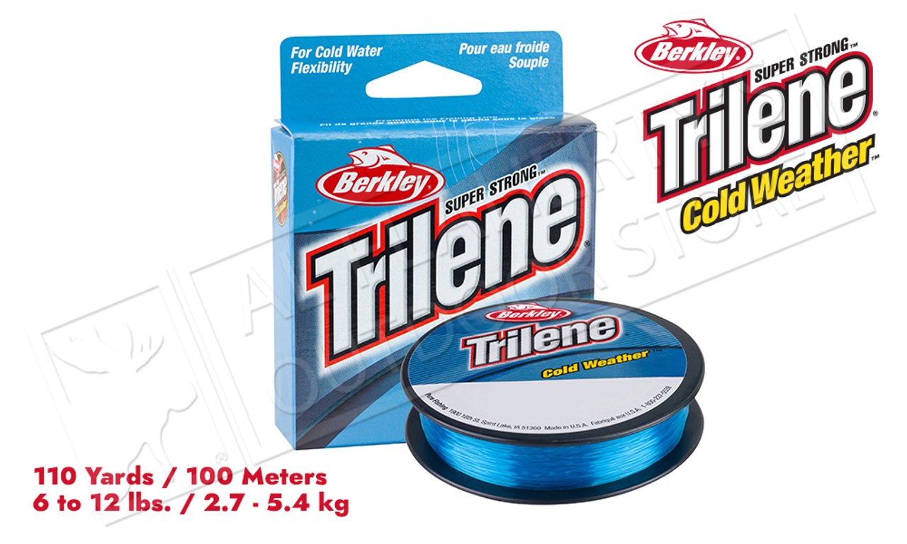 Berkley Trilene Cold Weather Fishing Line, Electric Blue, 110 Yard