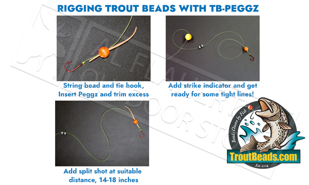 TroutBeads.com Trout Beads, 10mm Packs of 30, Various Patterns