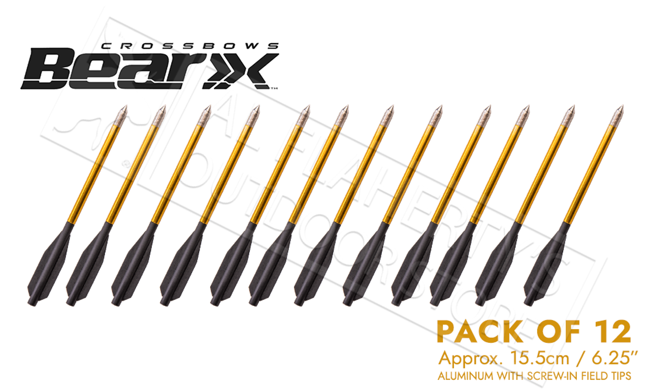 Bear Archery Desire Mini Crossbow Bolts Aluminum 12 Pack #AVXA12P - Al  Flaherty's Outdoor Store