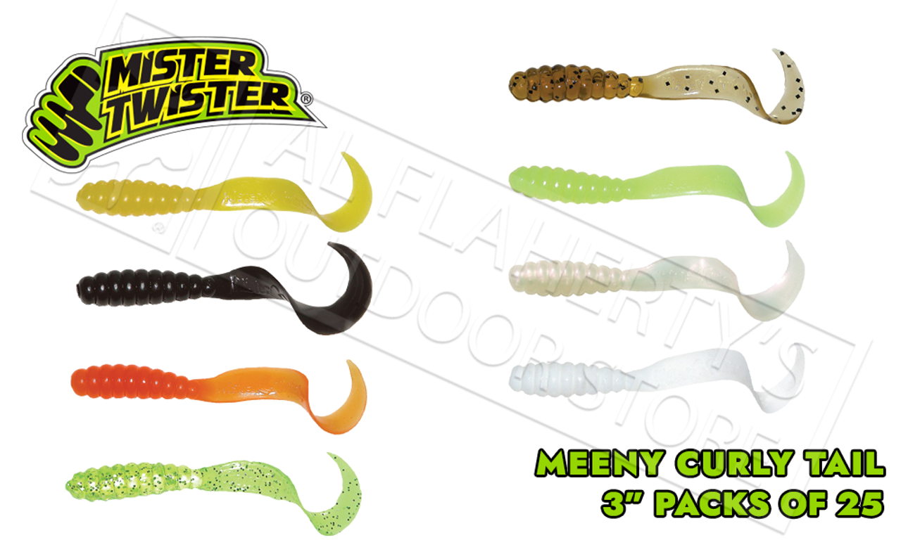 Mister Twister Curly Tail Meeny, 3 Packs of 25 #MT25 - Al