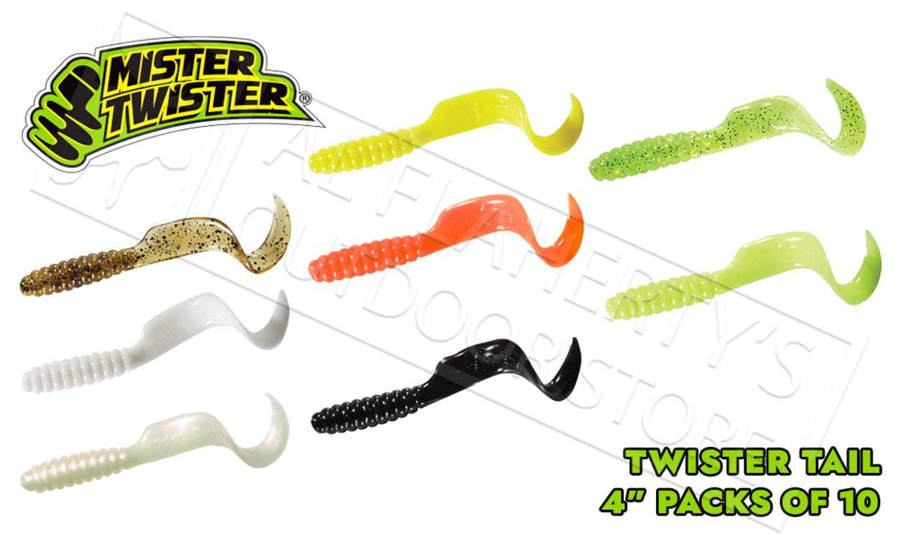 Mister Twister Twister Tail, 4 Packs of 10 #4T10 - Al Flaherty's Outdoor  Store