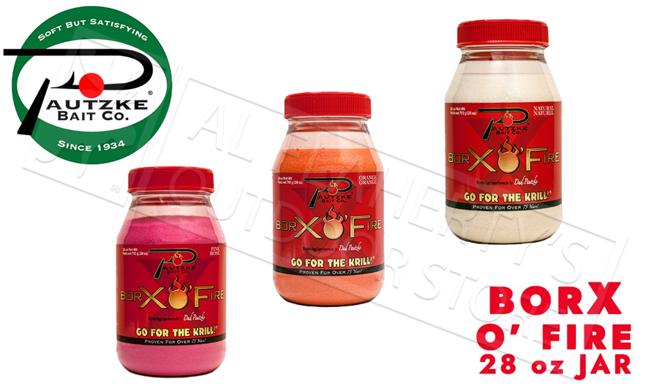 Pautzke Bait Co. BorX O' Fire 28 oz Jars #PBRX28 - Al Flaherty's Outdoor  Store
