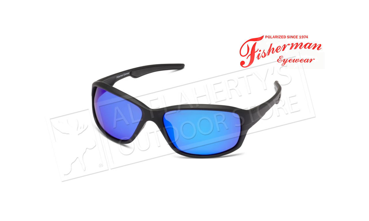 Fisherman Eyewear Dorado Polarized Glasses, Matte Black Frame with Blue  Mirror Lens #50290031 - Al Flaherty's Outdoor Store