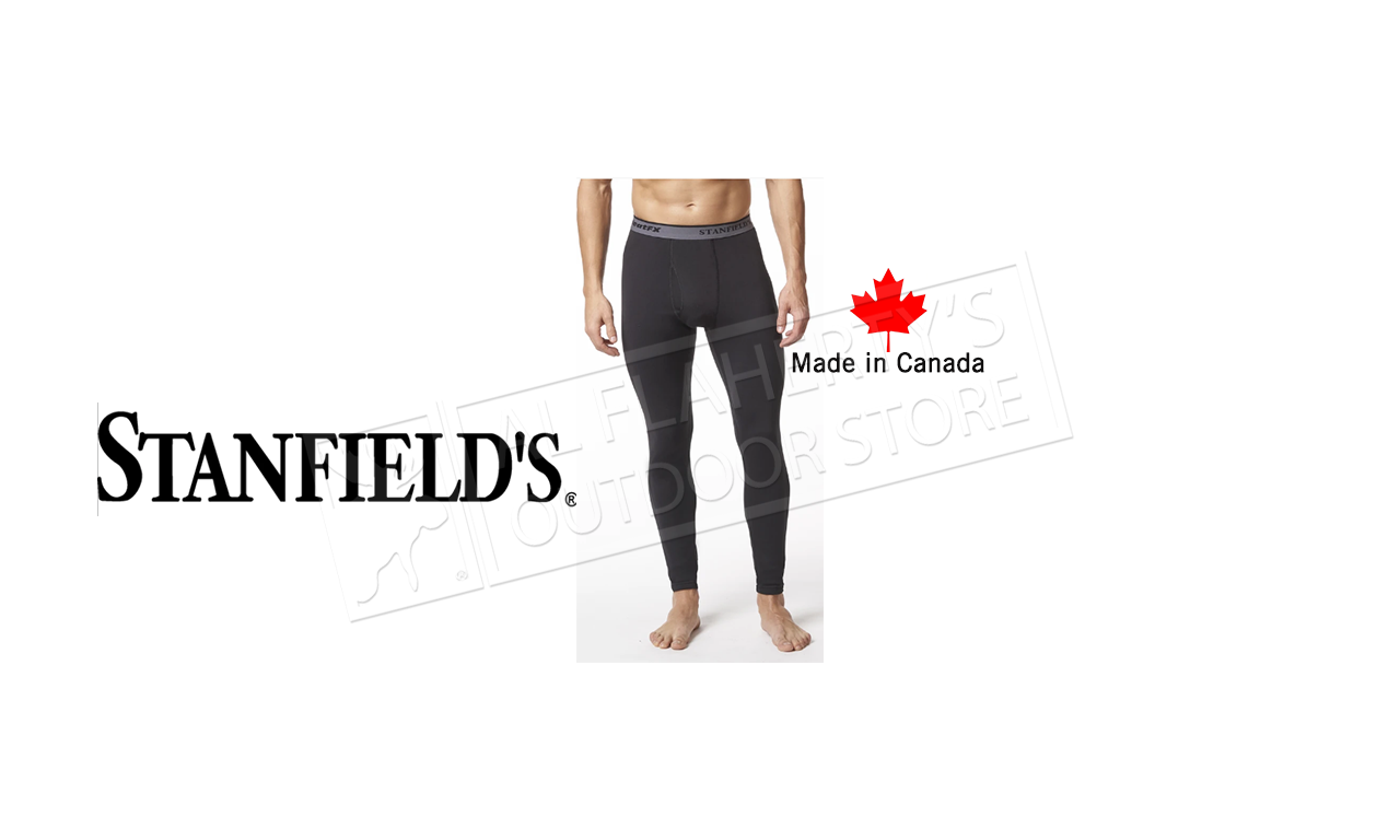 Stanfield's HeatFX Fleece Bottoms #FX62 BLK Al Flaherty's Outdoor Store