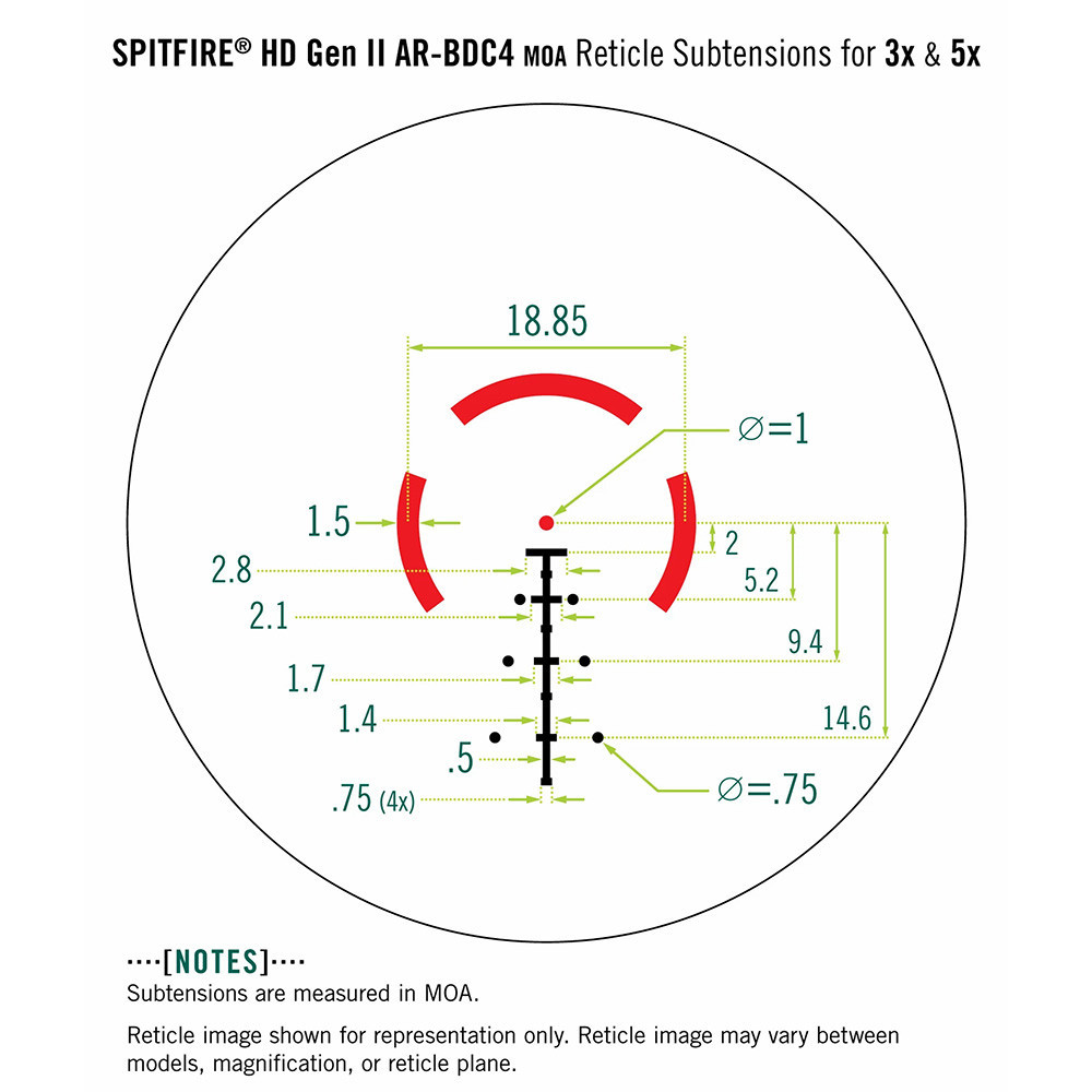 Vortex Spitfire HD Gen II 3x Prism Scope AR-BDC4 #SPR-300 - Al