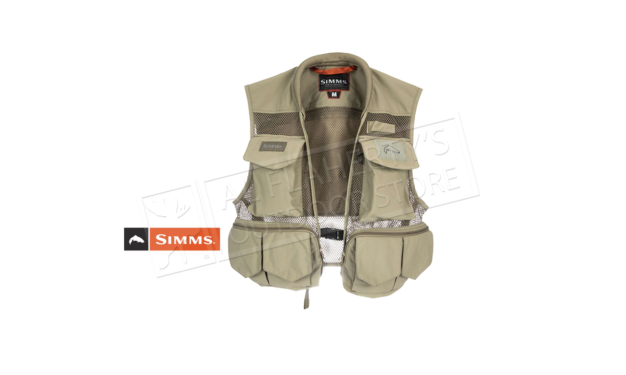 Simms Tributary Fishing Vest, Tan #13243-276 - Al Flaherty's Outdoor Store