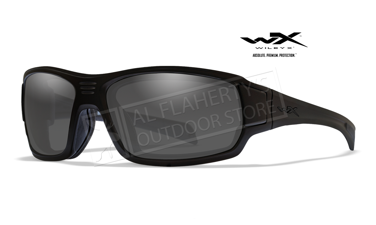 Wiley X Breach Safety Sunglasses with Breach Grey Lens & Matte Black Frame  #CCBRH01 - Al Flaherty's Outdoor Store