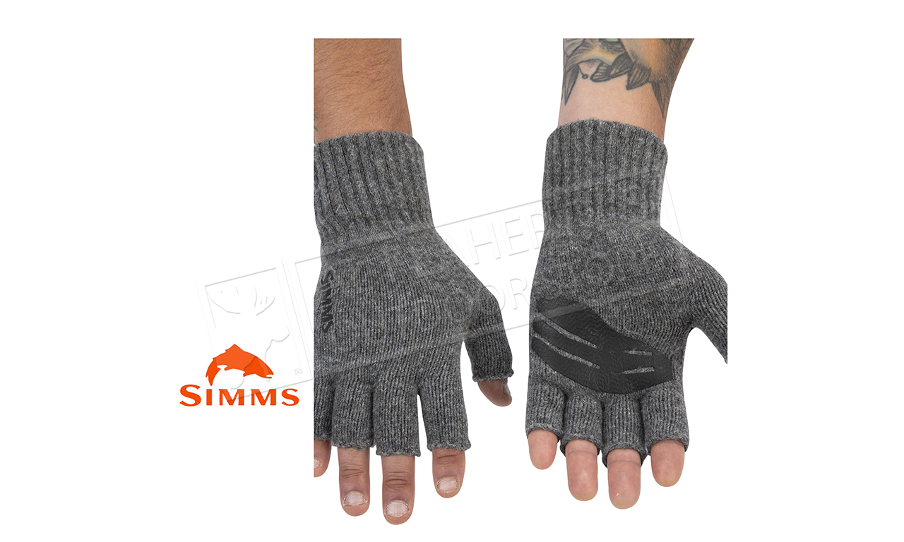 Simms Wool Half Finger Glove, Steel, l/XL #13234-030-4050 - Al Flaherty's  Outdoor Store