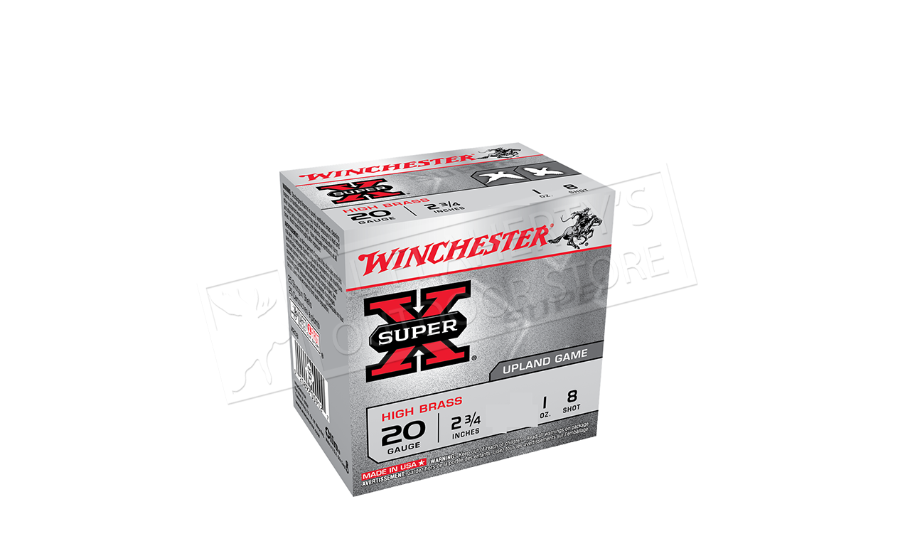 Winchester Super-X Upland Shells 20 Gauge 2-3/4 7/8 oz., #7-1/2