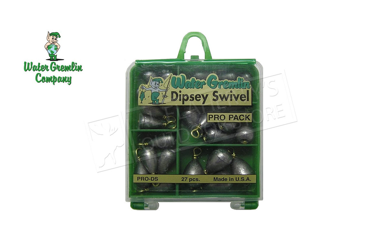 Water Gremlin Dipsey Swivel Sinker Selector, Pro Pack #PRO-DS - Al  Flaherty's Outdoor Store