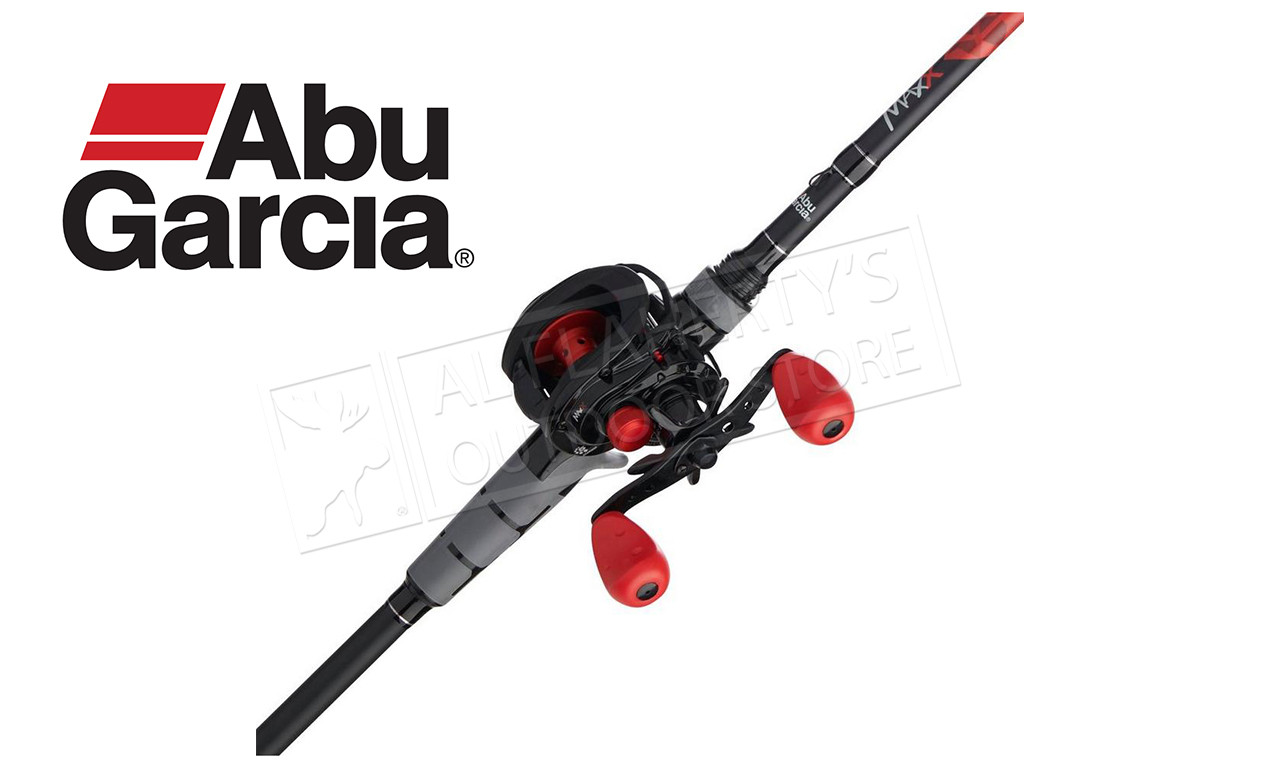 Abu Garcia Max X Black Baitcast Combo, 6'6 Medium Action or 7' Medium  Heavy #MAXX