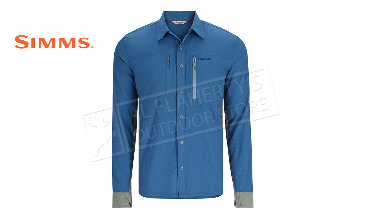 Simms Blue Fishing Shirts & Tops