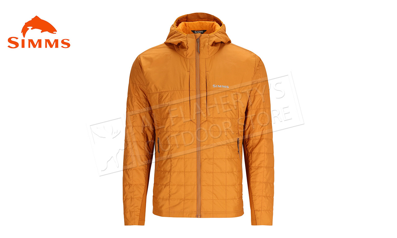 Simms Men's Fall Run Hybrid Hoody, Chestnut #13872-224 - Al