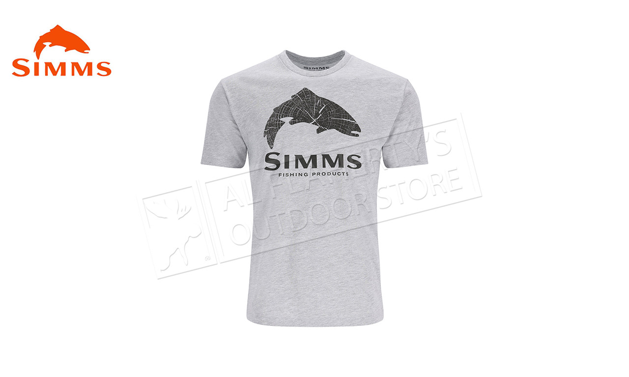 Simms Men's Trout Fill T-Shirt, Grey Heather #13437-067 - Al