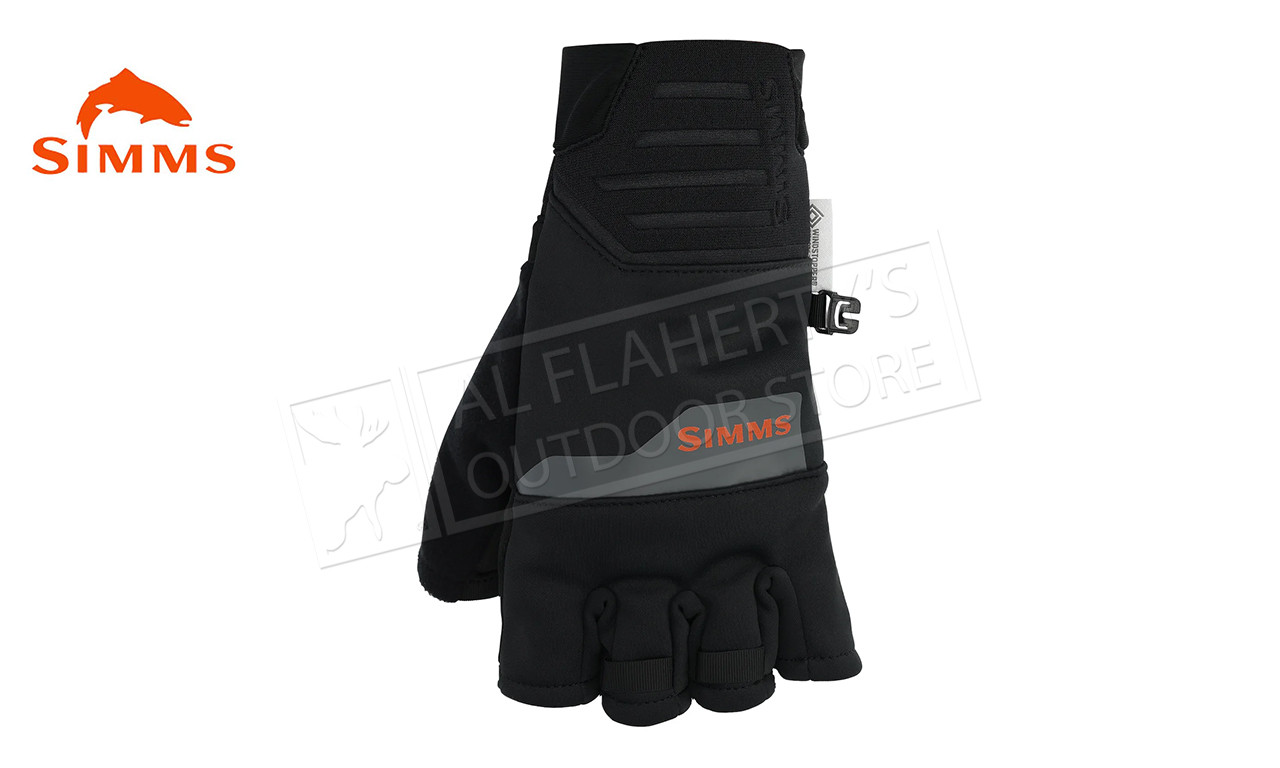 Simms Windstopper Half-Finger Glove, Black #13795-001 - Al Flaherty's  Outdoor Store