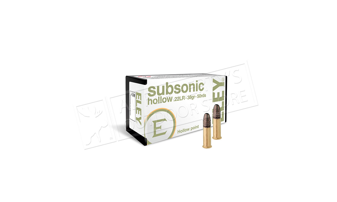 Eley .22 LR 38gr SUBSONIC – 50rd