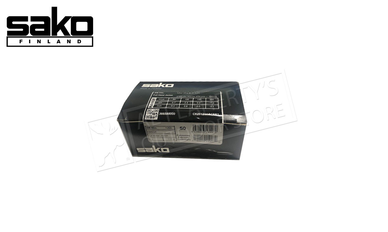Sako .308 Winchester 123gr FMJ – 50rd