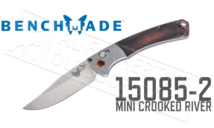 Benchmade 15085 Mini Crooked River Folding Knife #15085-2 - Al