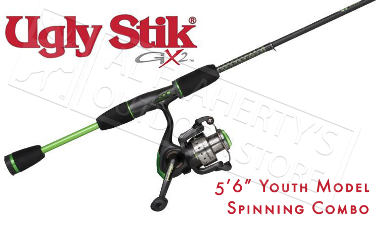 Ugly Stik GX2 Spinning Youth Combo, 5'6 Rod #USYTHSP30CBO - Al Flaherty's  Outdoor Store