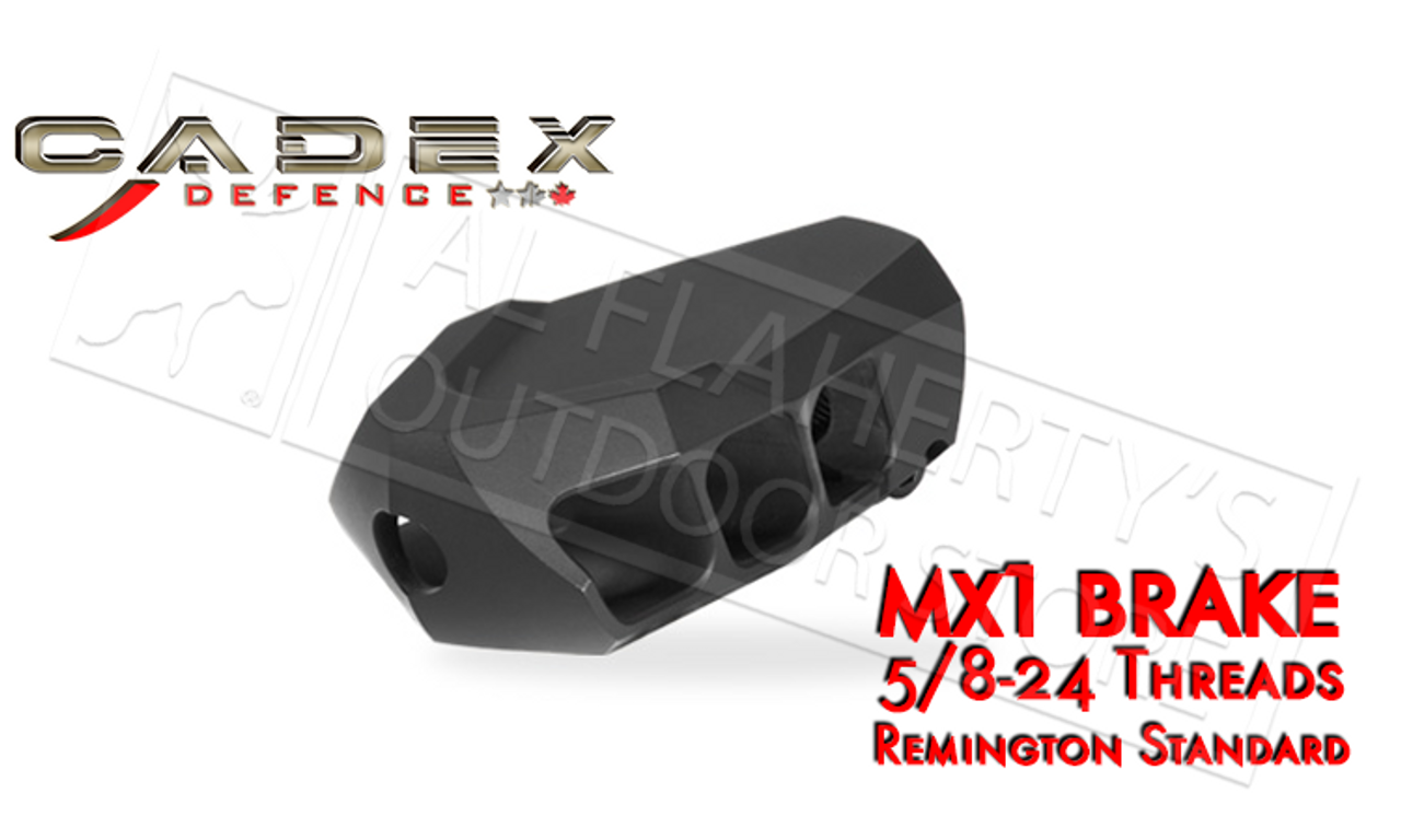 Cadex MX1 Mini Muzzle Brake Max .30 Cal. Black (5/8-24 Thrd) 3850