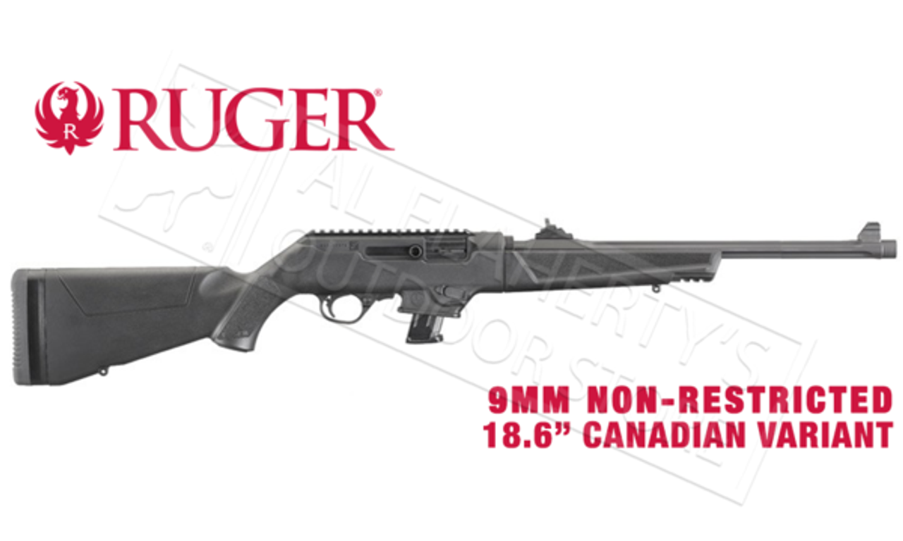 Ruger PC Carbine Canadian Non-Restricted Variant, 9mm 18.6 Barrel #19103 -  Al Flaherty's Outdoor Store