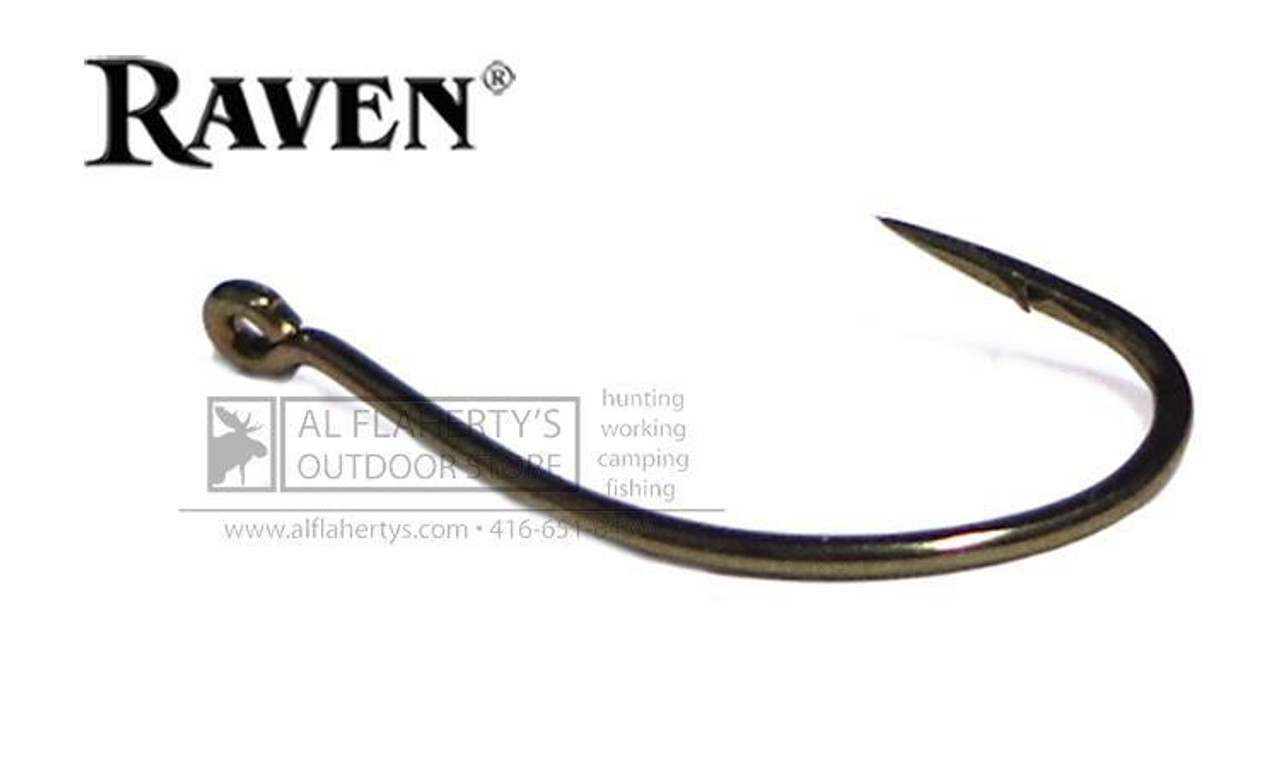 Raven Sedge Hooks, Bronze Finish, Sizes 16 to 8 #RVSG - Al
