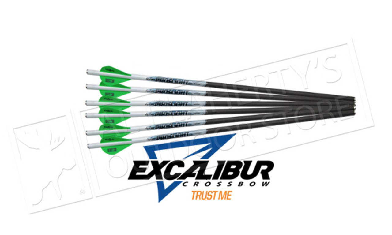 Excalibur Quill 16.5'' Beacon Nock Illuminated Carbon Crossbow Arrows