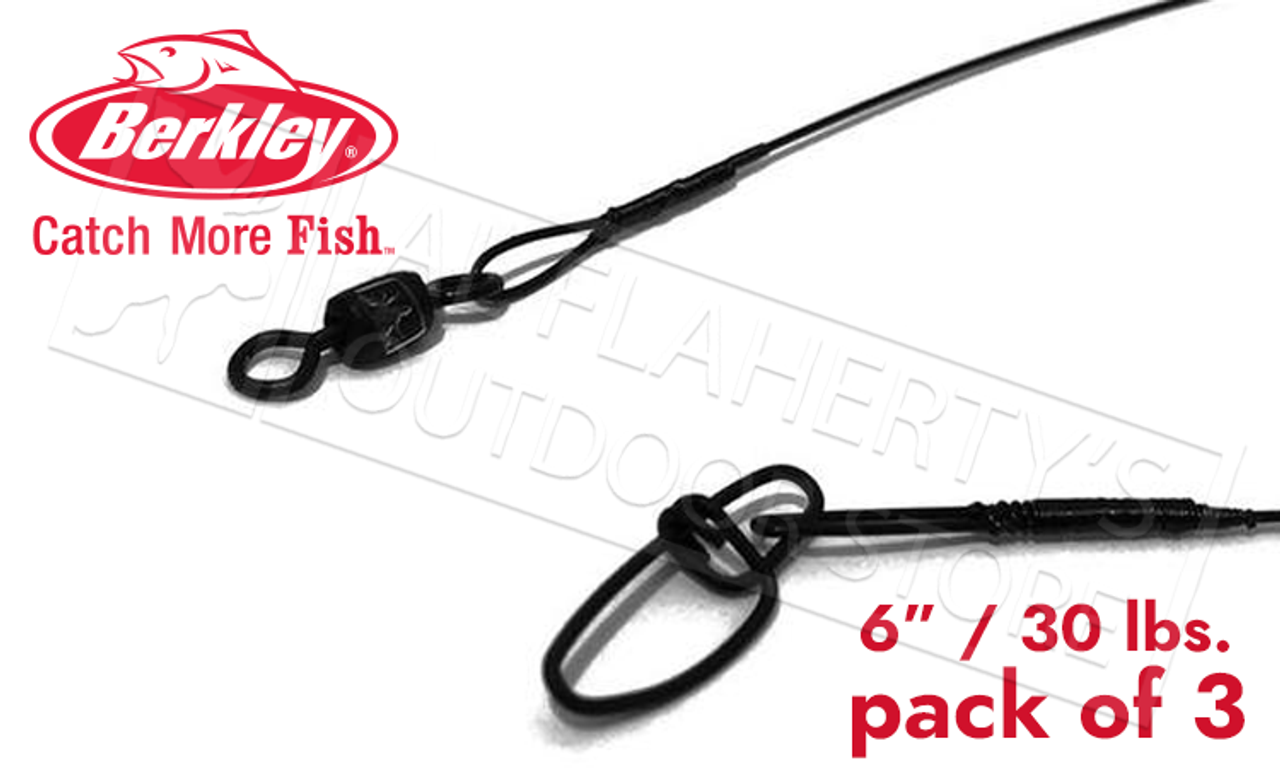  Berkley Wire-Wound Steelon Leaders 6 Length, 30 lb