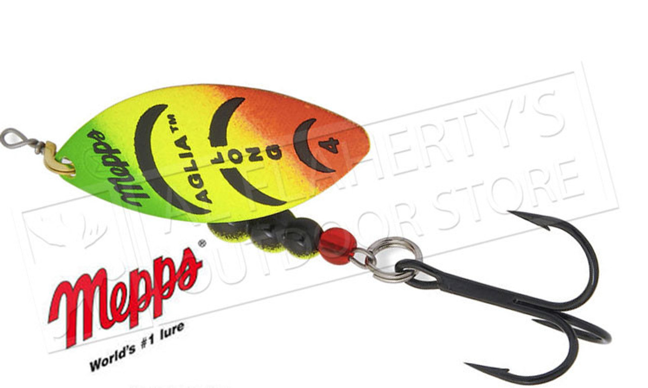 Mepps Aglia Long Spinners, Inline, Plain Treble, Size 3, 1/3 oz. #AL3 - Al  Flaherty's Outdoor Store