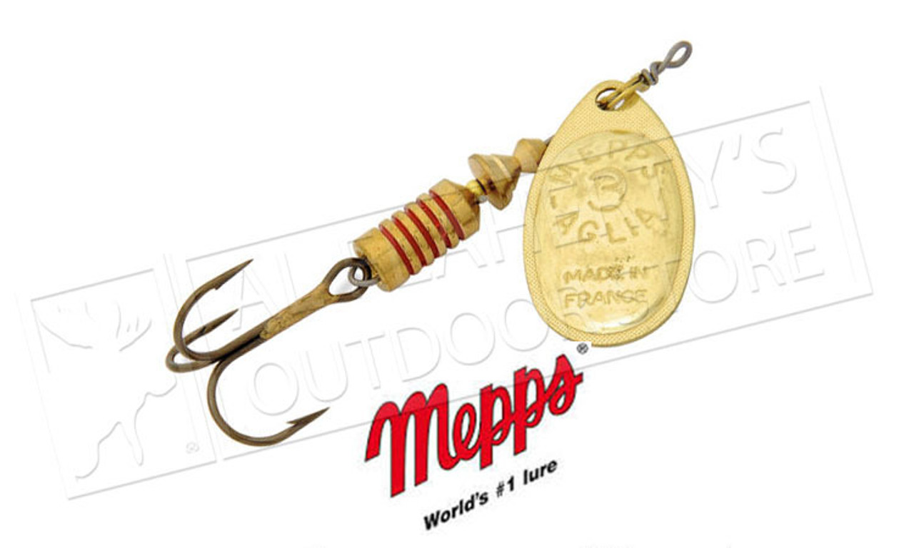 Mepps Aglia Spinners, Inline, Plain Treble, Size 0, 1/12 oz. #B0 - Al  Flaherty's Outdoor Store