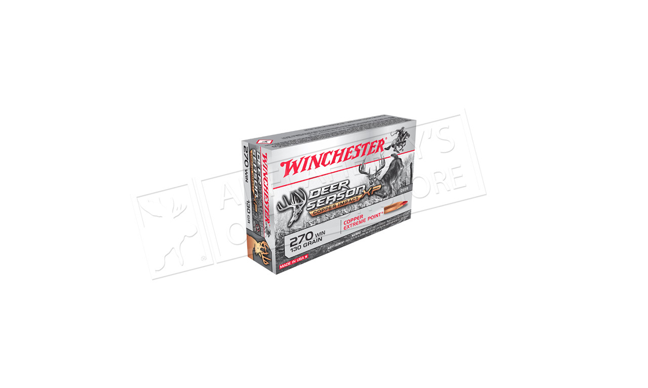 Winchester 270 WSM Deer Season Copper Impact XP, Polymer Tipped 130
