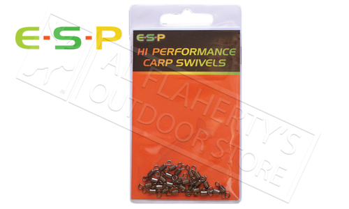 E-S-P Hi Performance Carp Swivels - Size 9 Pack of 20 #ESCSWL E-S-P Hi Performance Carp Swivels - Size 9 Pack of 20 #ESCSWL