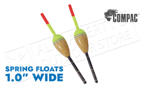 Compac Oval Spring Floats, 1" Pack of 2 #85100 Compac Oval Spring Floats, 1" Pack of 2 #85100