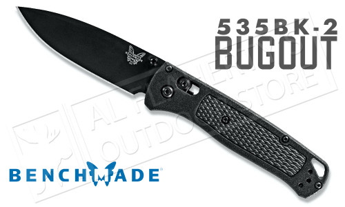 Benchmade 535 BugOut Axis Drop Point Folding Knife #535BK-2 Benchmade 535 BugOut Axis Drop Point Folding Knife #535BK-2