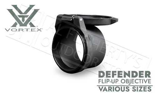 Vortex Defender Flip Cap Objective Lens 32, 40, 44, & 50mm Vortex Defender Flip Cap Objective Lens 32, 40, 44, & 50mm