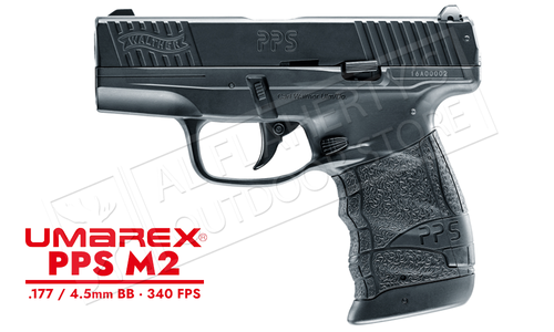 Umarex Walther PPS M2 .177 CO2 Steel BB Pistol Black 350 FPS #2252412 Umarex Walther PPS M2 .177 CO2 Steel BB Pistol Black 350 FPS #2252412