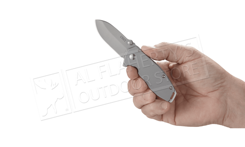 CRKT Squid Assisted Opening Folding Knife, Silver #2492