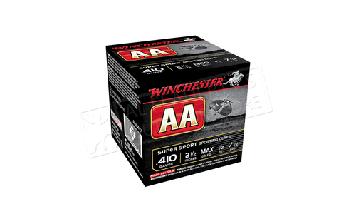 Winchester AA Super Sport Sporting Clays Shot Shells 410 Gauge 2-1/2" #7.5 or 8 Shot Box of 25 #AASC410 Winchester AA Super Sport Sporting Clays Shot Shells 410 Gauge 2-1/2" #7.5 or 8 Shot Box of 25 #AASC410