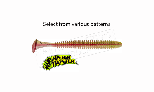 Mister Twister Sassy Swimmer 4" Packs of 9 #4SSW9 Mister Twister Sassy Swimmer 4" Packs of 9 #4SSW9