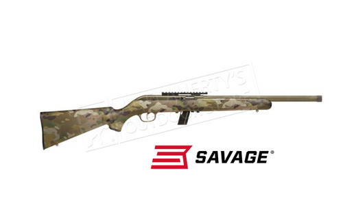 Savage Arms Model 64 FV-SR 22LR Semi-Auto Rimfire Rifle, Bazooka Green Camo #45122